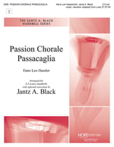 Passion Chorale Passacaglia Handbell sheet music cover